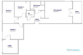  Appartement à vendre 4 pièces 83 m²