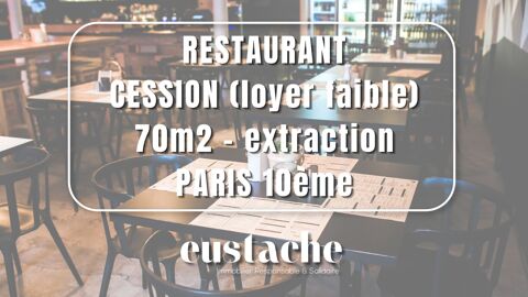 Cession droit au bail restaurant - Emplacement de charme - Paris 249000 75010 Paris