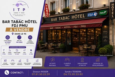 BEAU BAR TABAC FDJ PMU DANS UN SECTEUR TR&Egrave;S RECHERCH&Eacute;E DU VAL 650000 95370 Montigny-lès-cormeilles