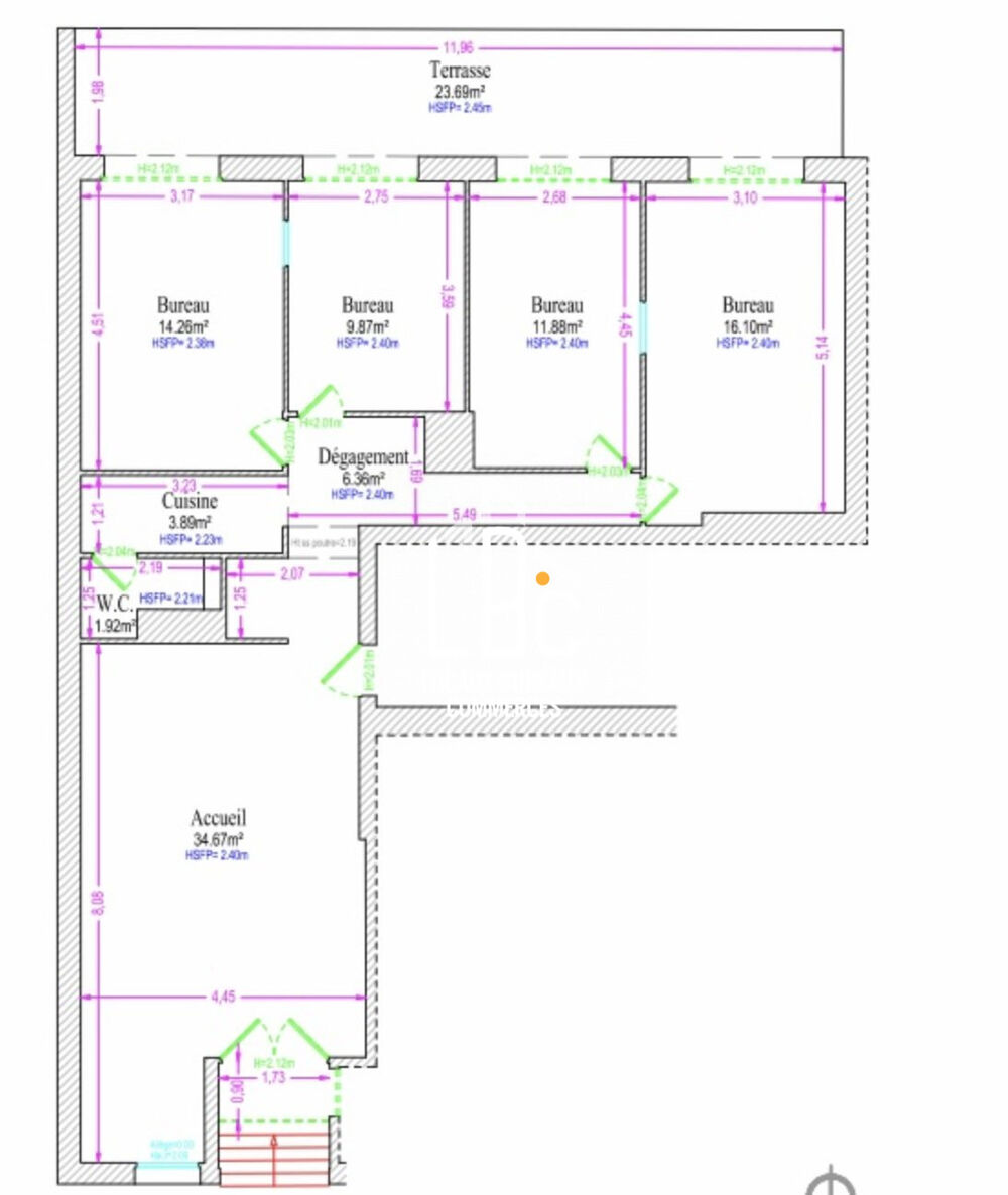   Nantes - A vendre bureau 120 m2 Nantes