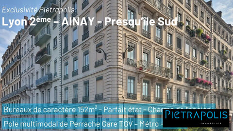 Lyon 2 AINAY � Bureaux de caract&egrave;re 152 m&sup2; � Immeuble bour 620000 69002 Lyon