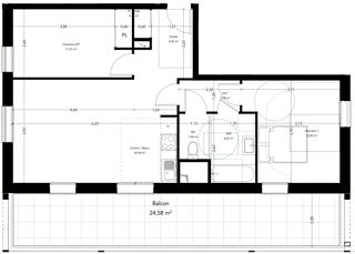  Appartement à vendre 3 pièces 64 m²