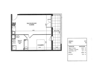  Appartement � vendre 2 pi�ces 44 m�