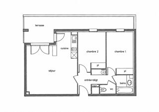 Vente Appartement CASTANET-TOLOSAN – APPARTEMENT T3 – 64,16 m² – 3 pièces Castanet-tolosan
