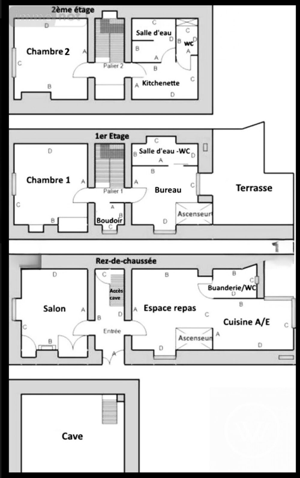 Maison de ville T5 - 110m² - Patio, Terrasse & Ascenseur