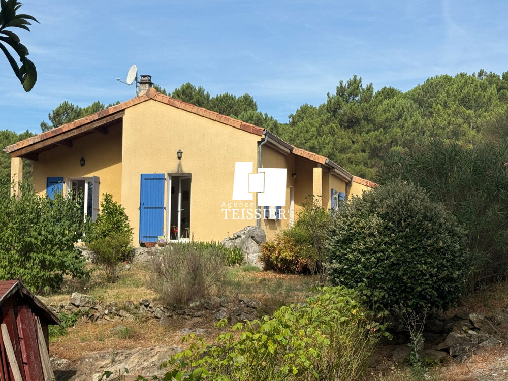 Vente Maison 07140 Les Vans, Villa de plain pied au calme et avec vue sur 420 Les vans