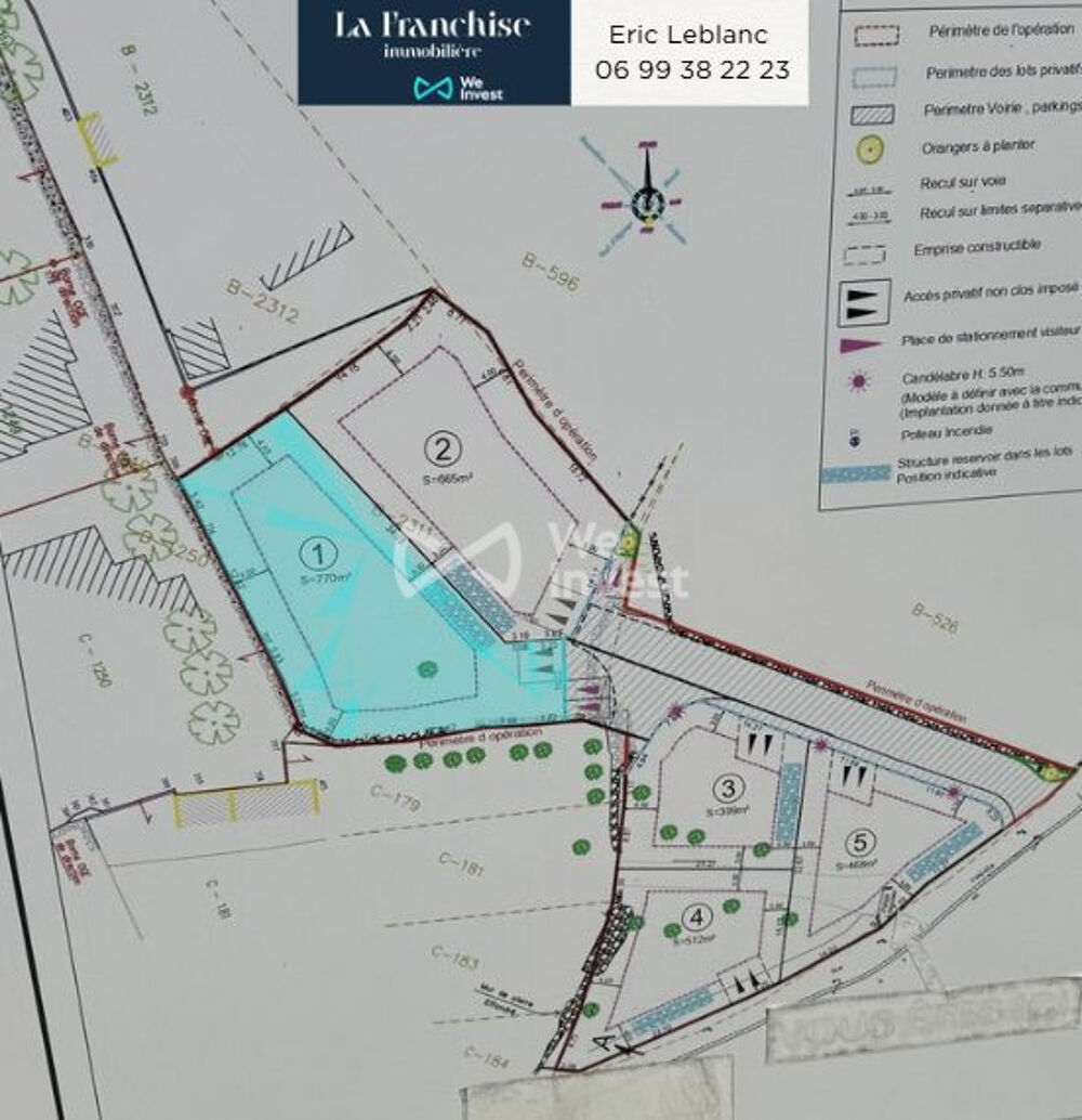 Vente Terrain 770 m² - Vue 3