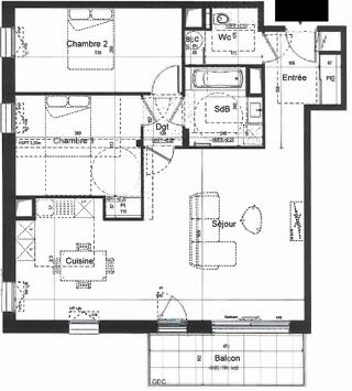  Appartement � vendre 3 pi�ces 1 m�