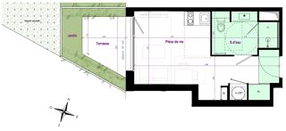  Appartement à vendre 1 pièce 24 m²