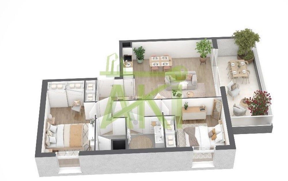 Vente Appartement Résidence L'Ortu di U Vittulu -T3 avec terrasse – Ajaccio