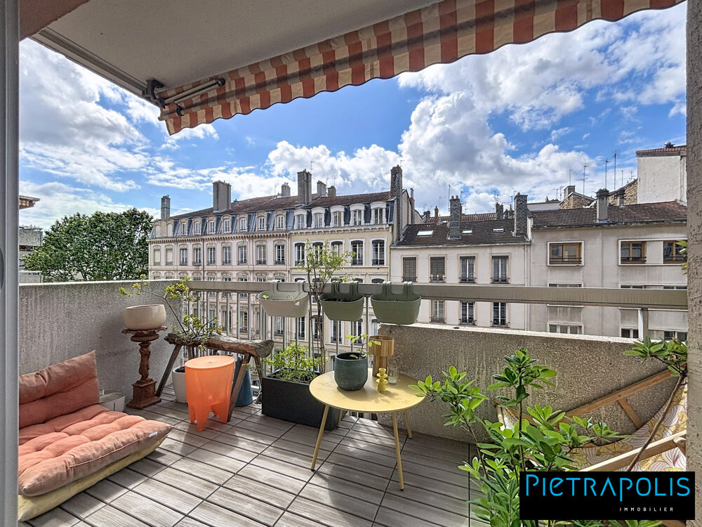 T4 de 100 m² env, etage élevé, balcons, cave en sous-sol, pos