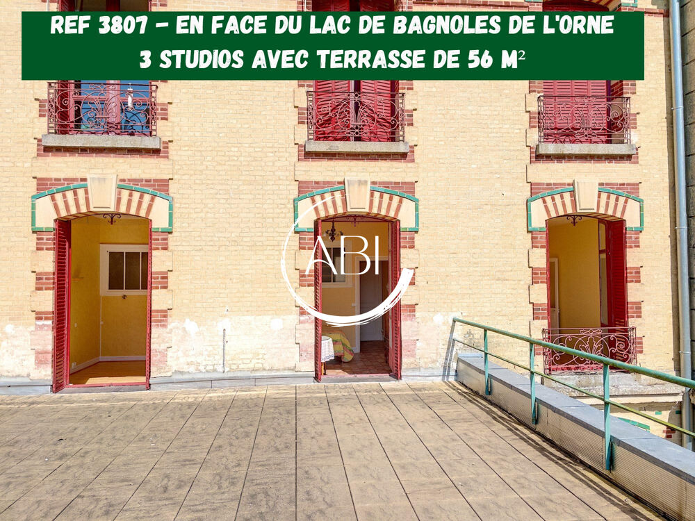 Ensemble de 3 studios avec terrasse