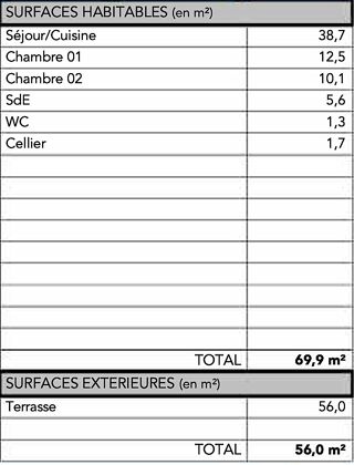  Appartement � vendre 3 pi�ces 70 m�
