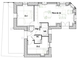  Appartement � vendre 3 pi�ces 58 m�