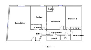  Appartement à louer 3 pièces 74 m²