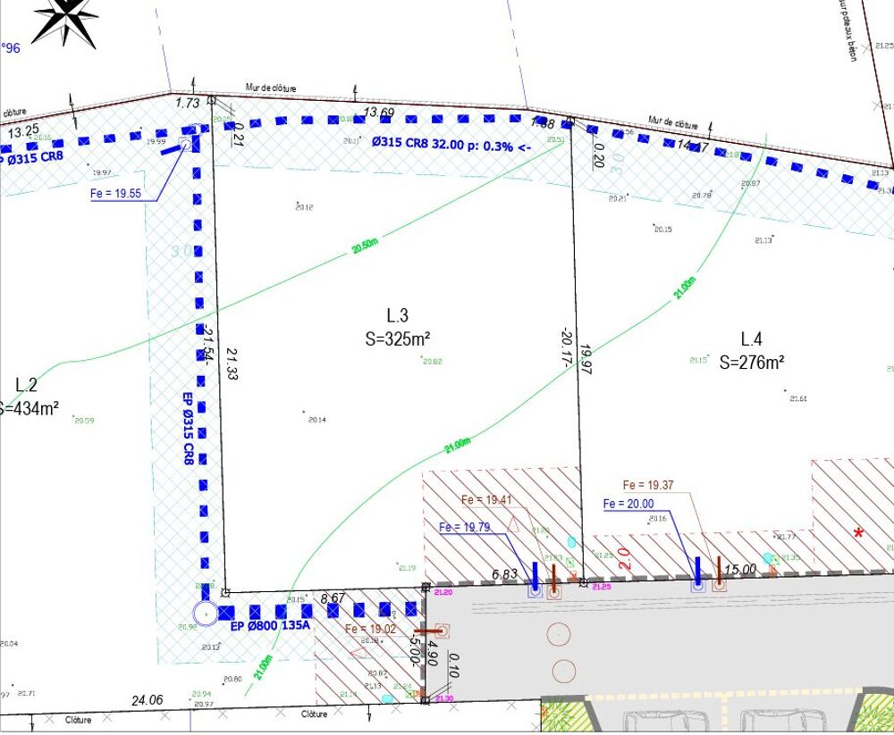 Vente Terrain Parcelle à bâtir 325 m² Brem-sur-mer