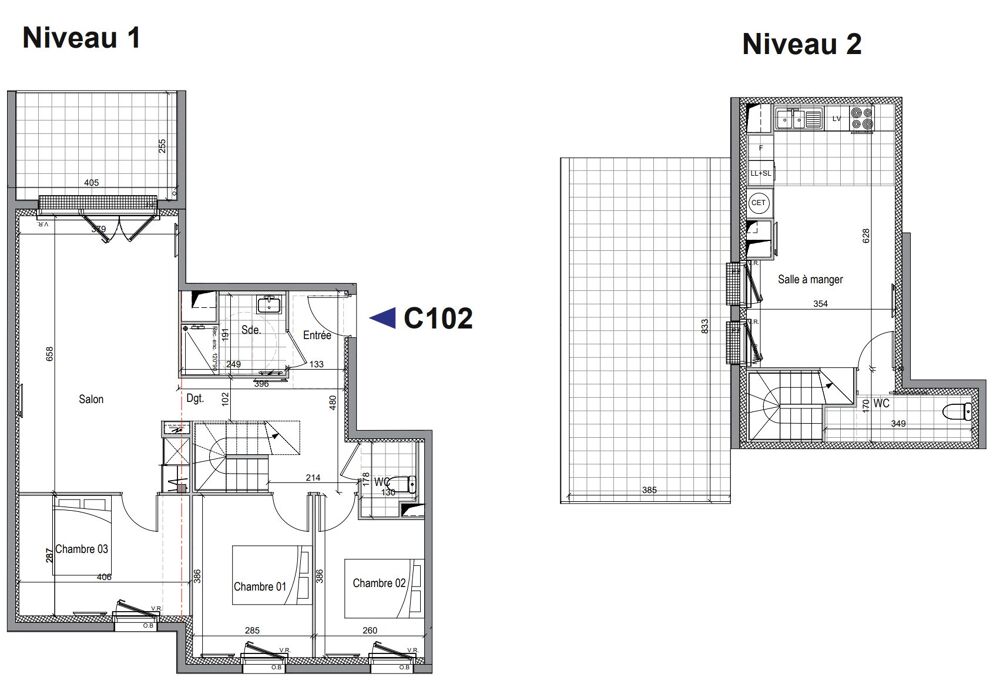 Vente Appartement Superbe duplex dernier étage, vue mer, très grande terrasse. Pléneuf-val-andré
