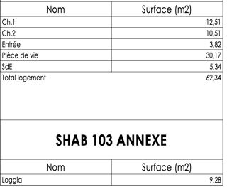  Appartement � vendre 3 pi�ces 62 m�