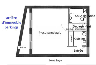  Appartement  vendre 1 pice 29 m