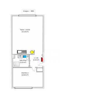  Appartement à vendre 2 pièces 56 m²