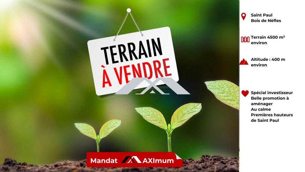 Vente Terrain TERRAIN 4500 M² BOIS DE NEFLES SAINT PAUL Saint-paul