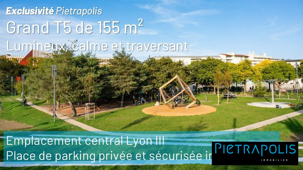 Appartement 5 pièces 156 m² · à Lyon 3 · 156 m² · 495 000 €