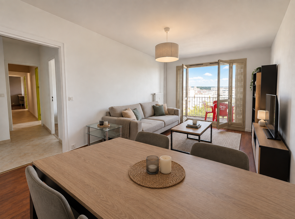 Vente Appartement QUARTIER CHARMOIS VANDOEUVRE 4 pièces 90 m2   balcon Vandoeuvre les nancy