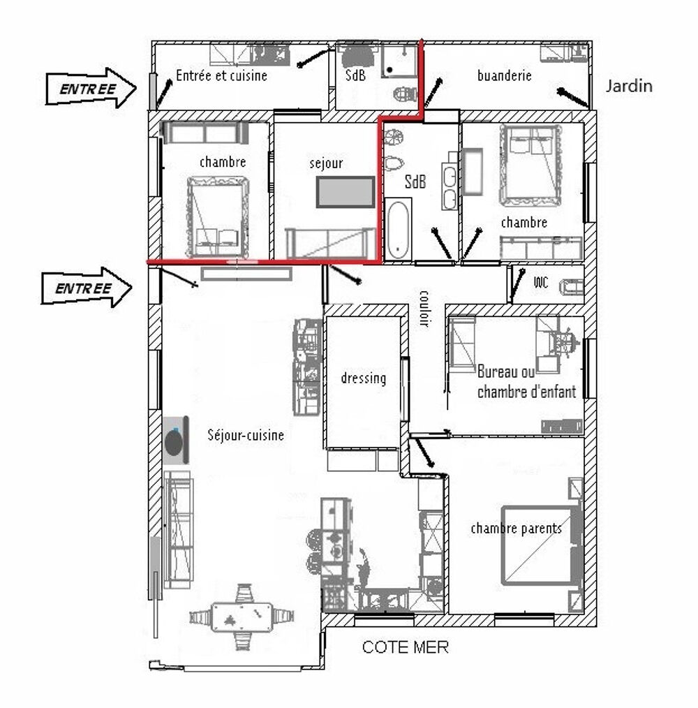  vendre  Maison Ville-di-Pietrabugno (20200)