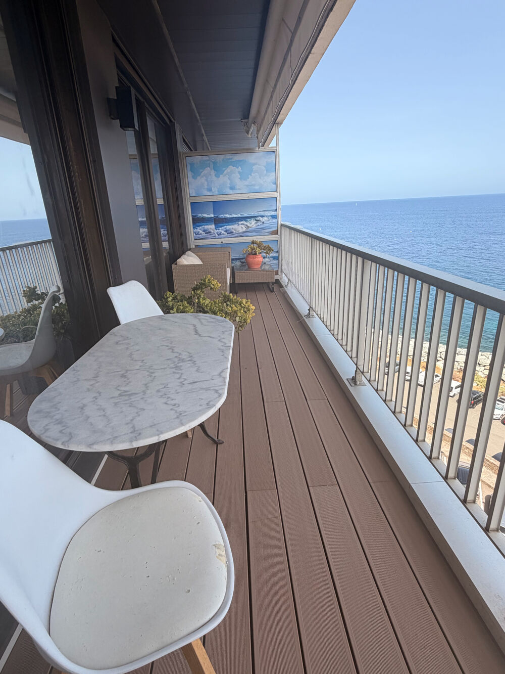 Rare ; dernier etage pleine vue mer avec garage à Bastia port de Toga