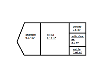  Appartement � vendre 2 pi�ces 25 m�