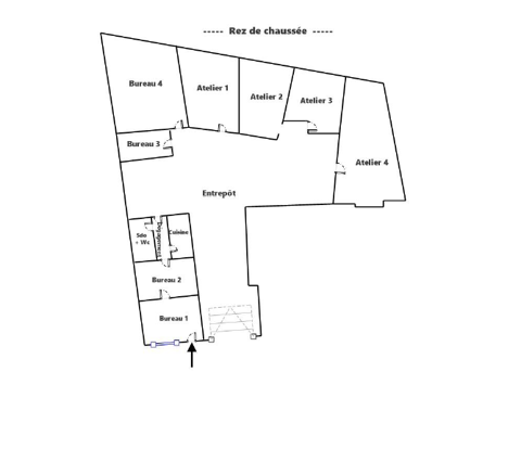 VENTE ENTREPOT 490M2 COUVERT LIVRY GARGAN 492000 93190 Livry gargan