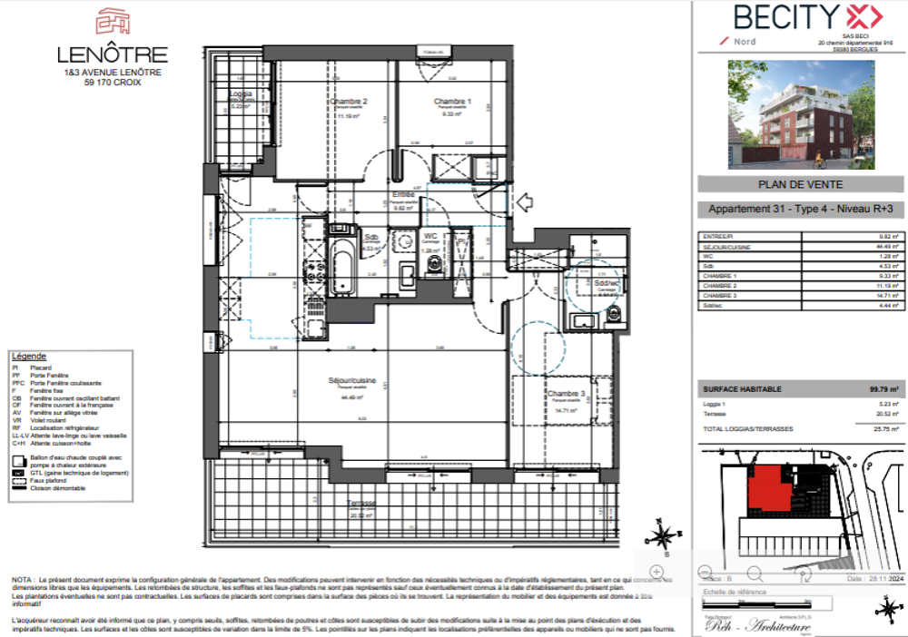 Vente Appartement Appartement neuf situé dans une résidence de standing Croix