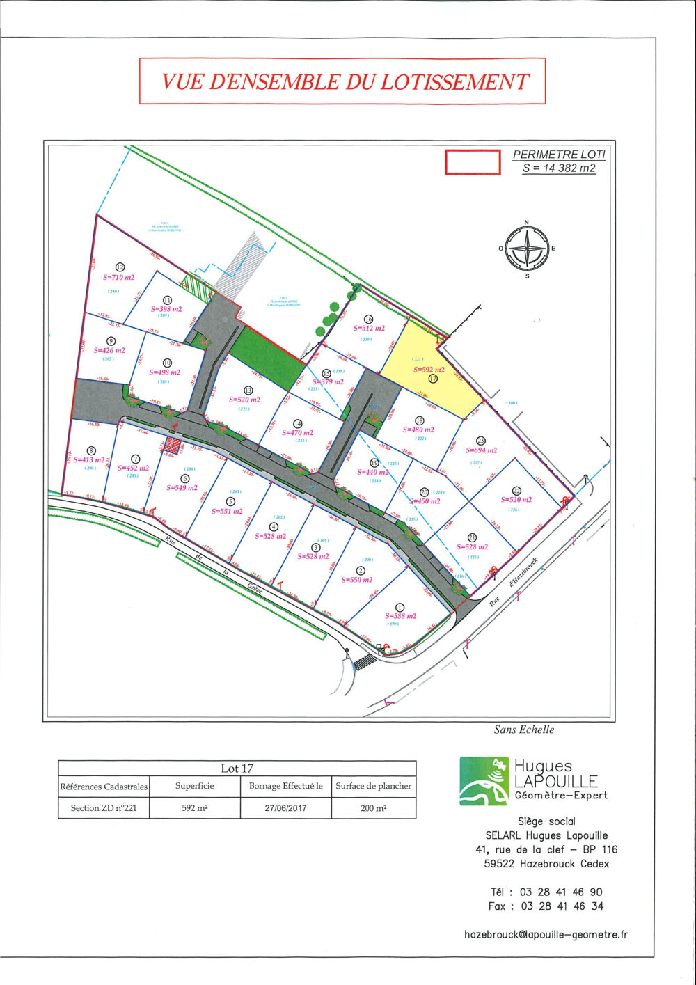 Vente Terrain 592m2 à BATIR Blaringhem