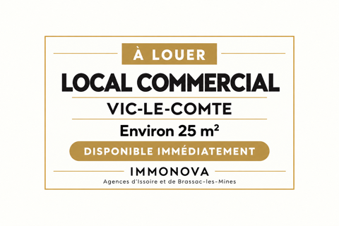   LOCAL COMMERCIAL CENTRE-VILLE VIC LE COMTE 