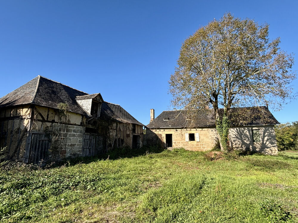 Maison en brasier + grange à rénover
