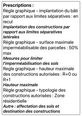  Terrain � vendre 1800 m�