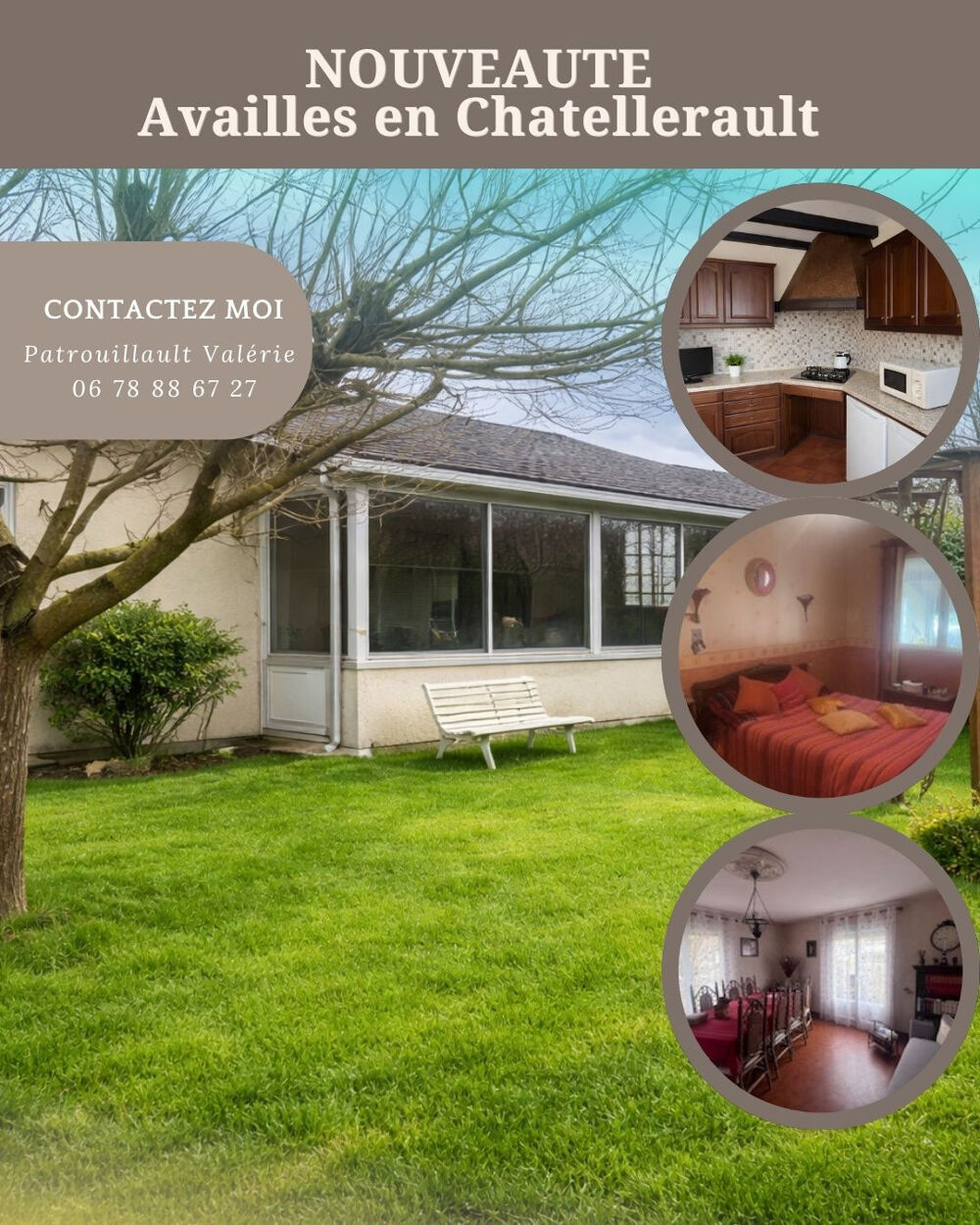 Vente Maison AVAILLES EN CHATELLERAULT - 3 CHAMBRES - SOUS SOL Availles en chatellerault