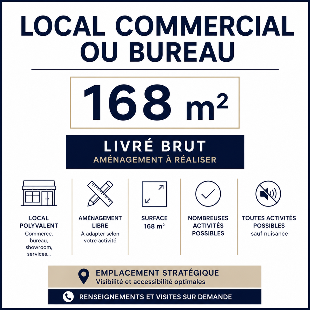   Local commercial 168m2 
