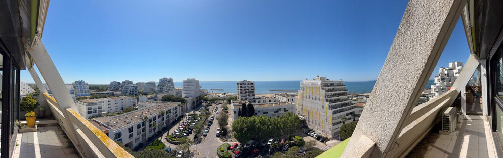Vente Appartement Appartement T3 de 130m2 au 9ème et dernier étage avec parking et garage - CENTRE VILLE VUE MER LA GRANDE MOTTE La grande motte
