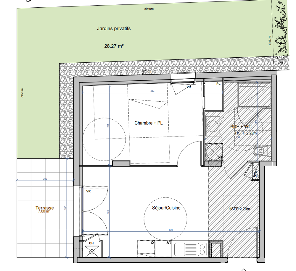 Vente Appartement Appartement T2 de 37 m2 rez de jardin Venissieux