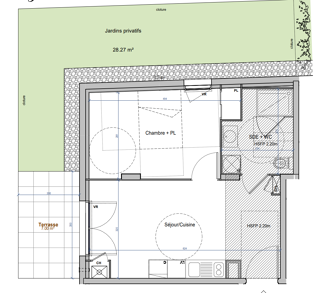  Appartement à vendre 2 pièces 38 m²