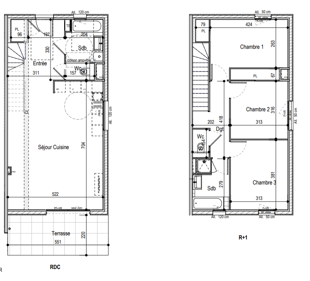 Vente Maison Maison T4 de 98 m2 Decines charpieu
