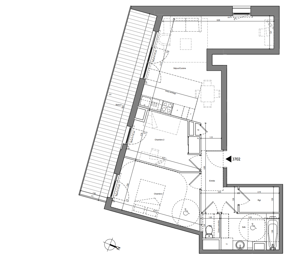 Vente Appartement Appartement T3 de 66 m2 Chambery