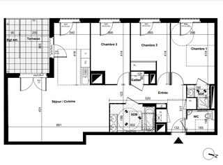  Appartement à vendre 4 pièces 90 m²