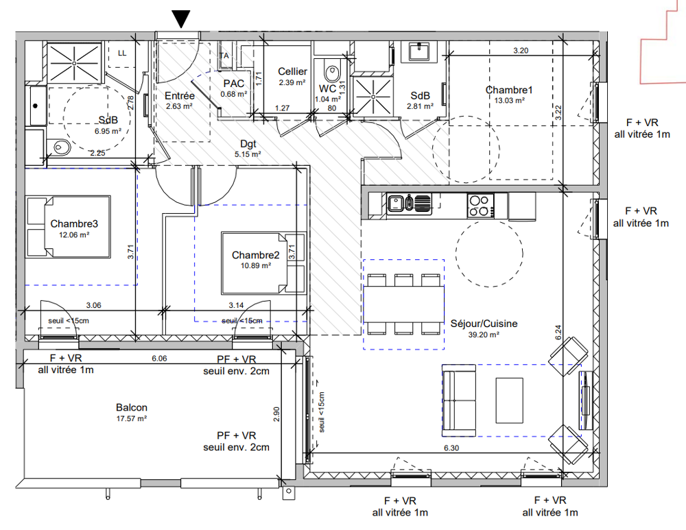 Vente Appartement Appartement T4 de 96 m2 Vif