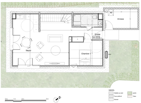   Maison T5 de 123 m2 Maison - 5 pice(s) - 123 m