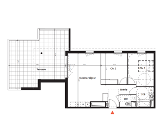  Appartement � vendre 3 pi�ces 65 m�