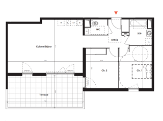  Appartement  vendre 3 pices 76 m