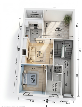  Immeuble à vendre 110 m²