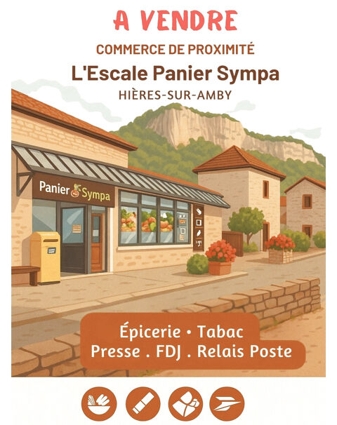 A VENDRE FONDS DE COMMERCE - MULTISERVICES 125000 38118 Hieres sur amby